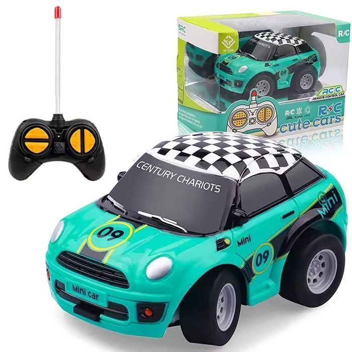 Speelgoedauto voor jongens van 2 jaar, op afstand bestuurbare auto voor kinderen van 2-3 jaar, speelgoedtruck voor kinderen, cadeau voor jongens van 2-4 jaar - groen