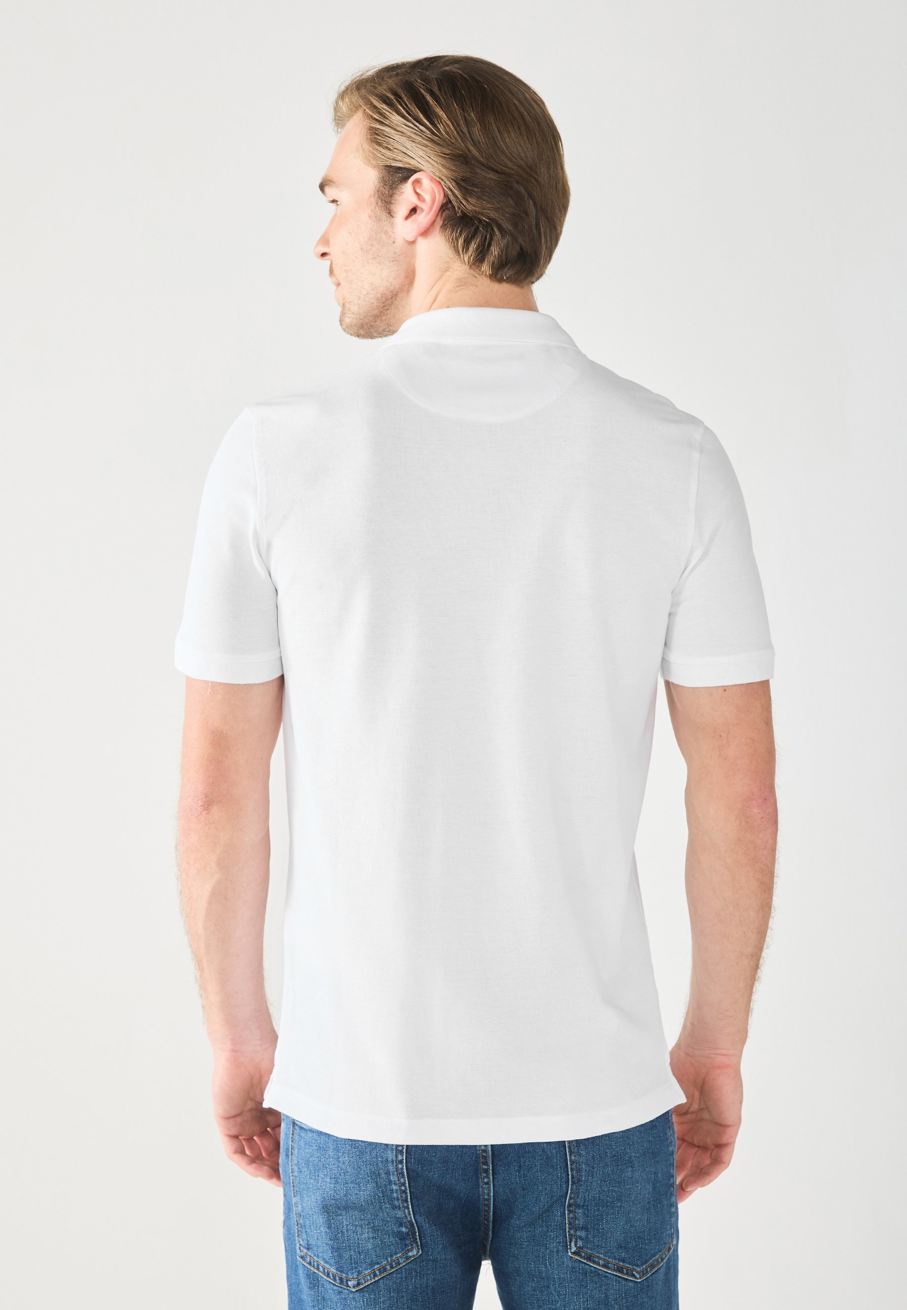 Confezione da 3 polo slim di Pier One - bianco brillante