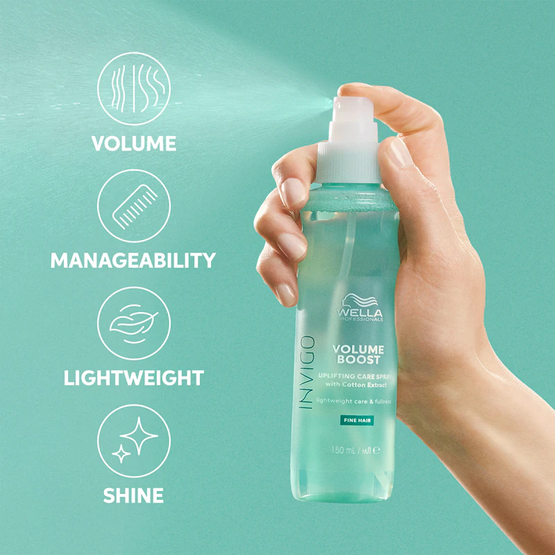 Spray volumizador Wella Professionals Invigo Volume Boost para cabelos finos