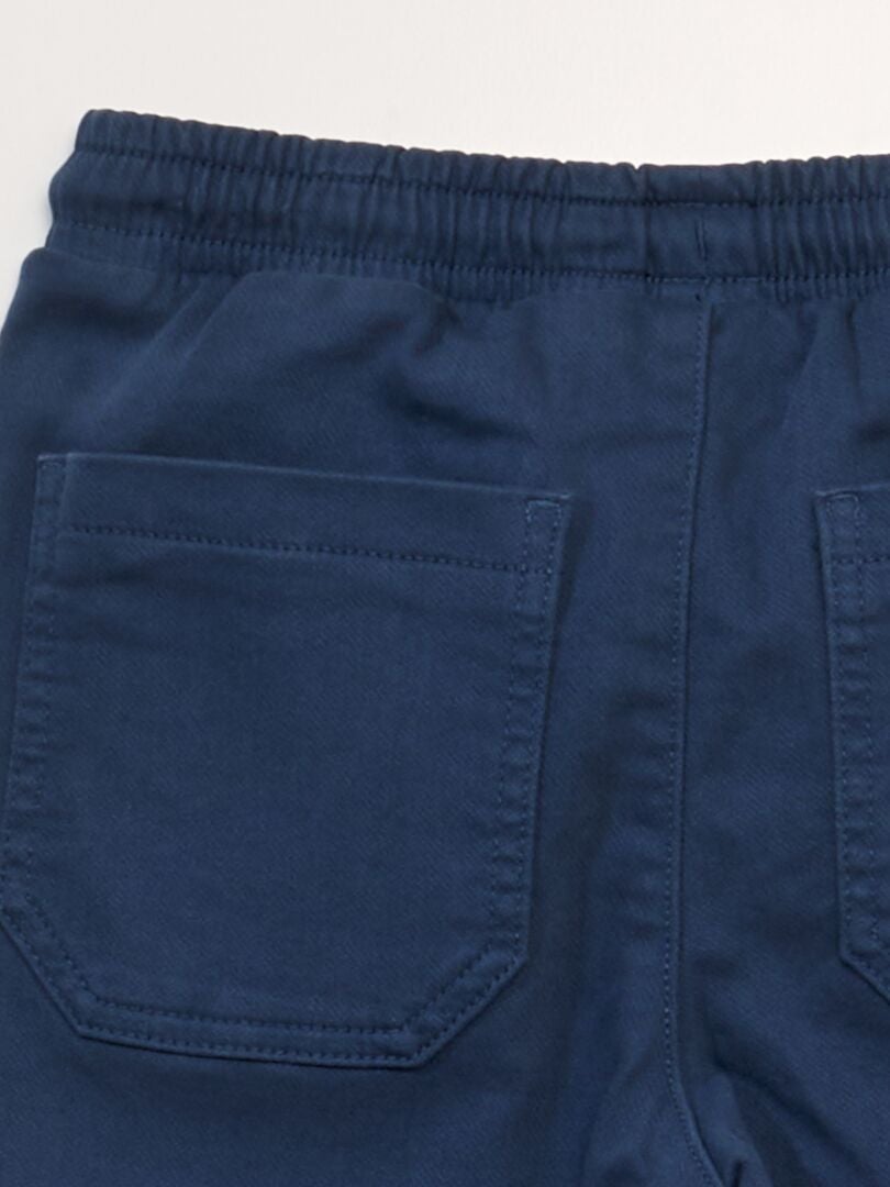 Calça chino estilo jogger - AZUL