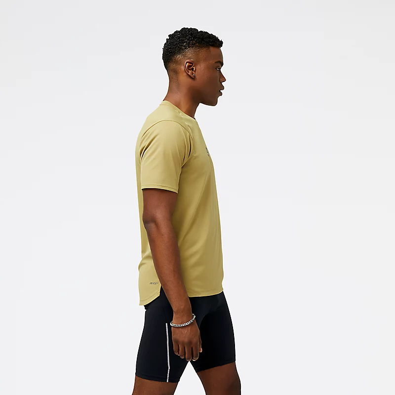 Férfi Impact Run AT N-Vent rövid ujjú póló - olívaolaj