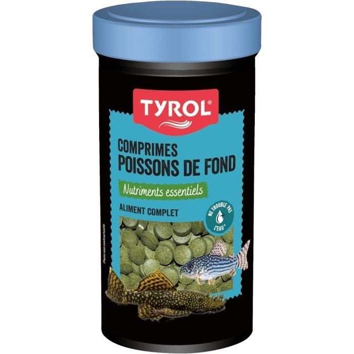 Alimento completo en comprimidos - TYROL - 362890 - Peces de fondo - 250 ml