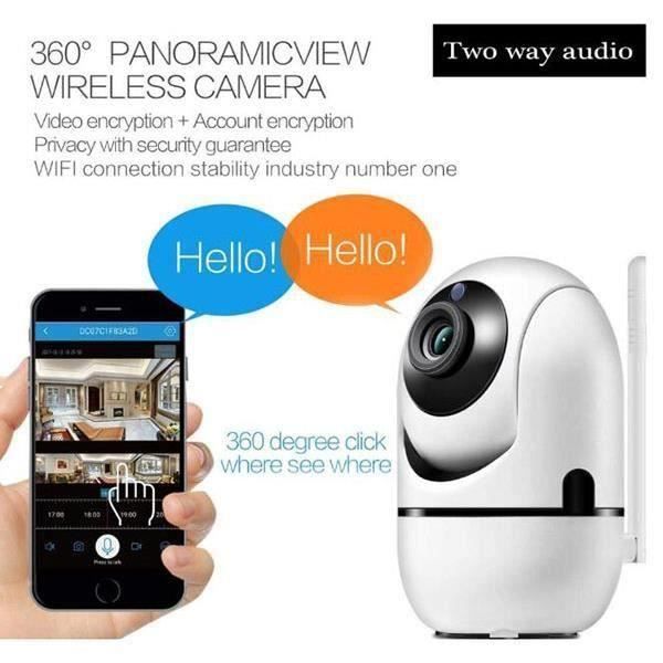 Babyphone vidéo bébé,Wi-Fi caméra Moniteur Bébé,1080P,avec détecteur de mouvement automatique à vision de nuit