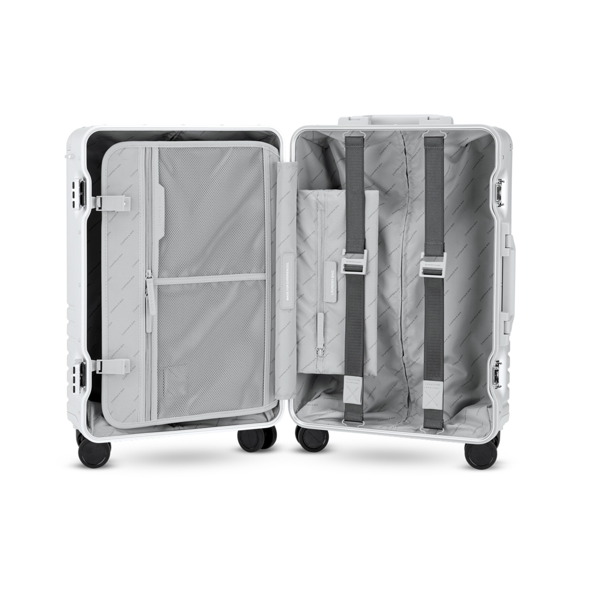Cabine en aluminium argentée à Heathrow