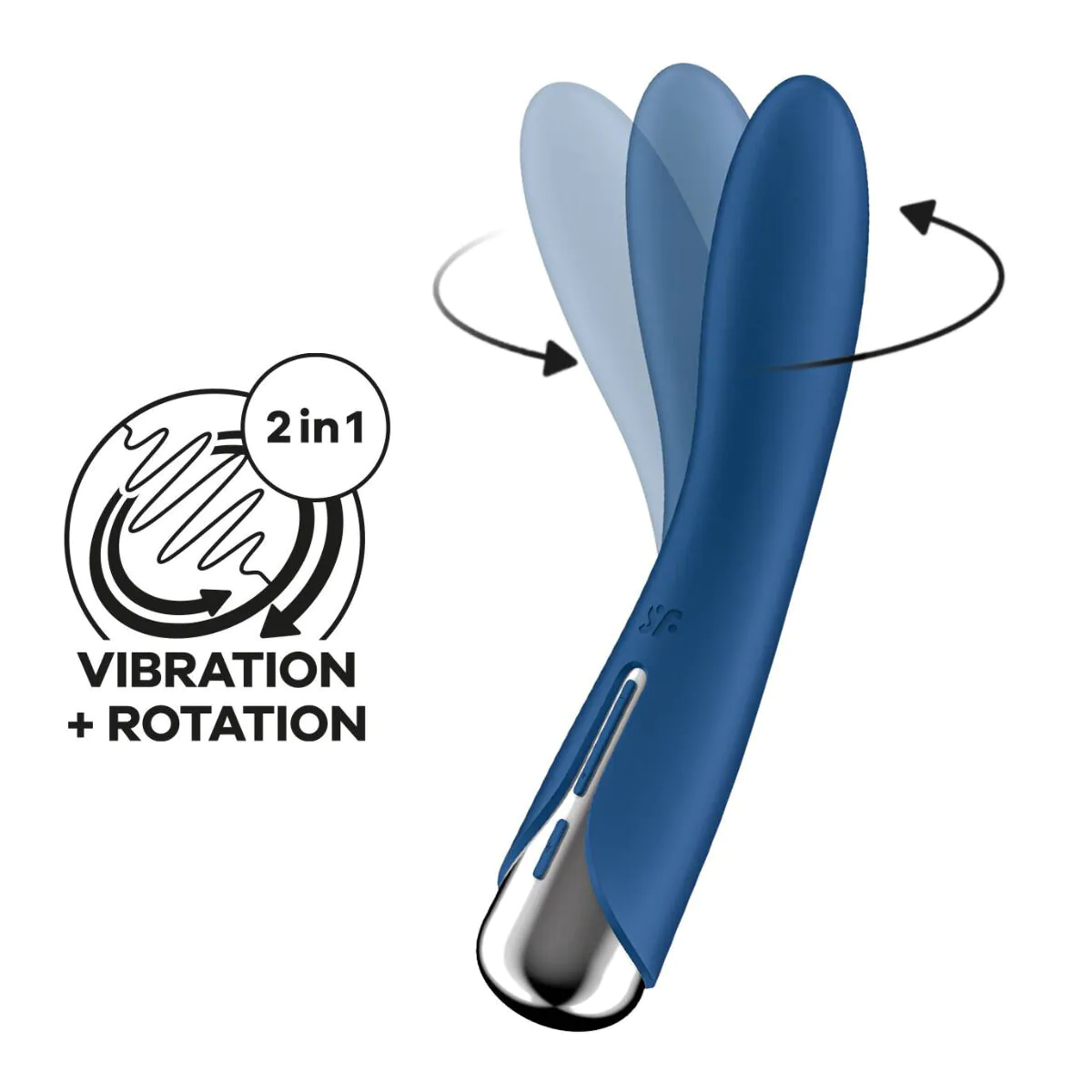 Satisfyer Spinning Vibe 1 Blue - masażer intymny 1 szt.