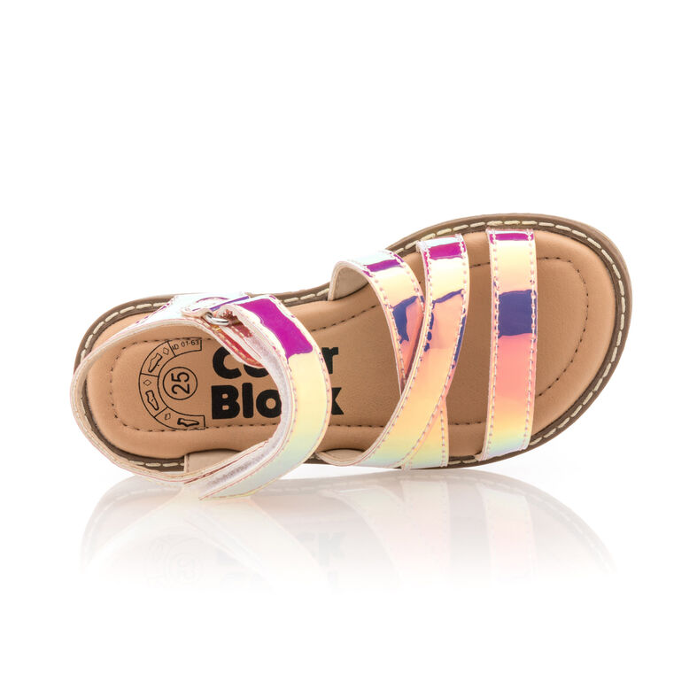 Sandalias rosas para niña / Zapatos de punta abierta