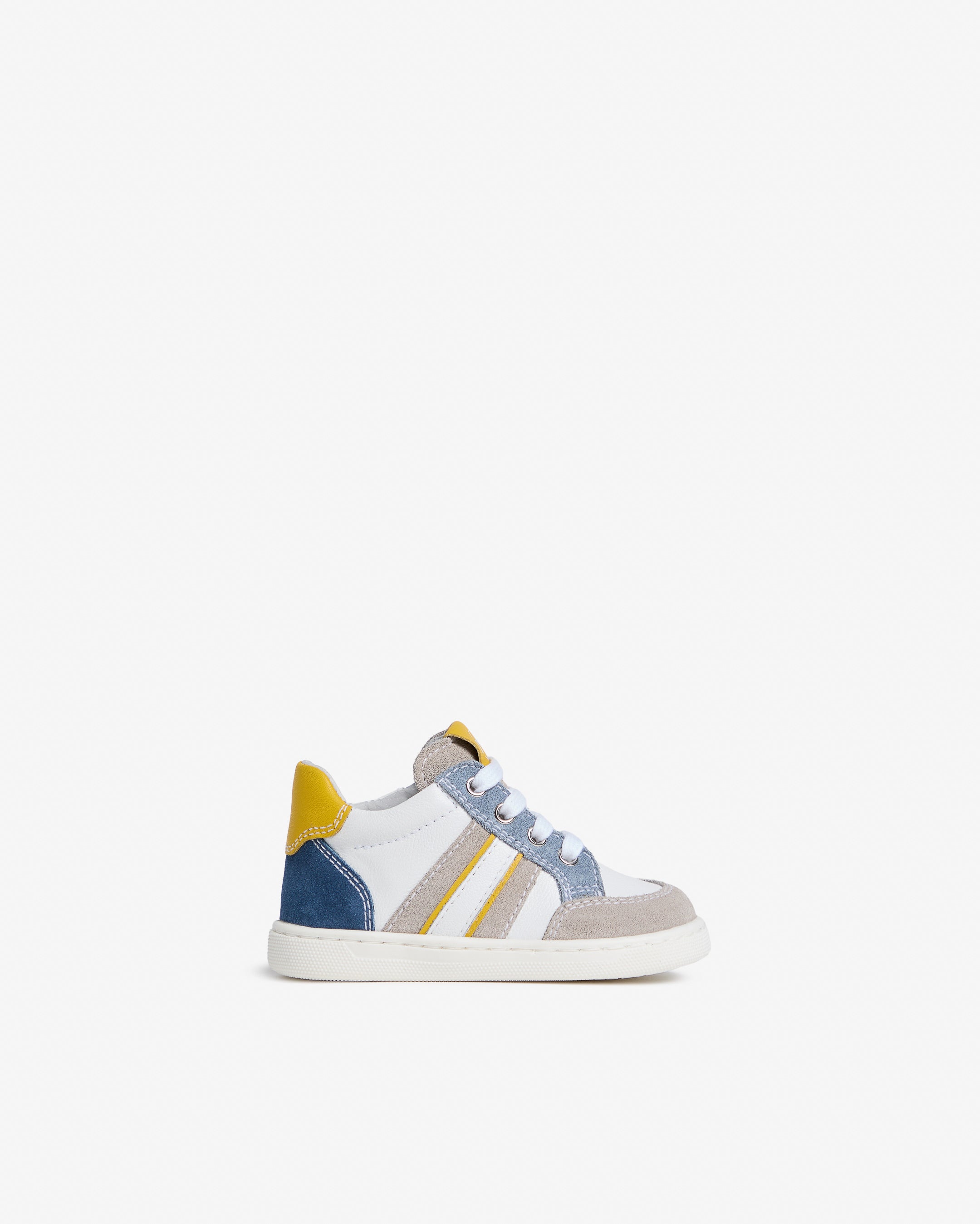  Junior-Sneaker aus Leder und Wildleder für Kinder