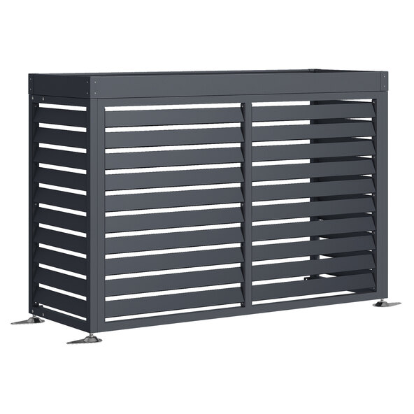 Heat pump cover with flower box, 140 x 56 x 94 cm