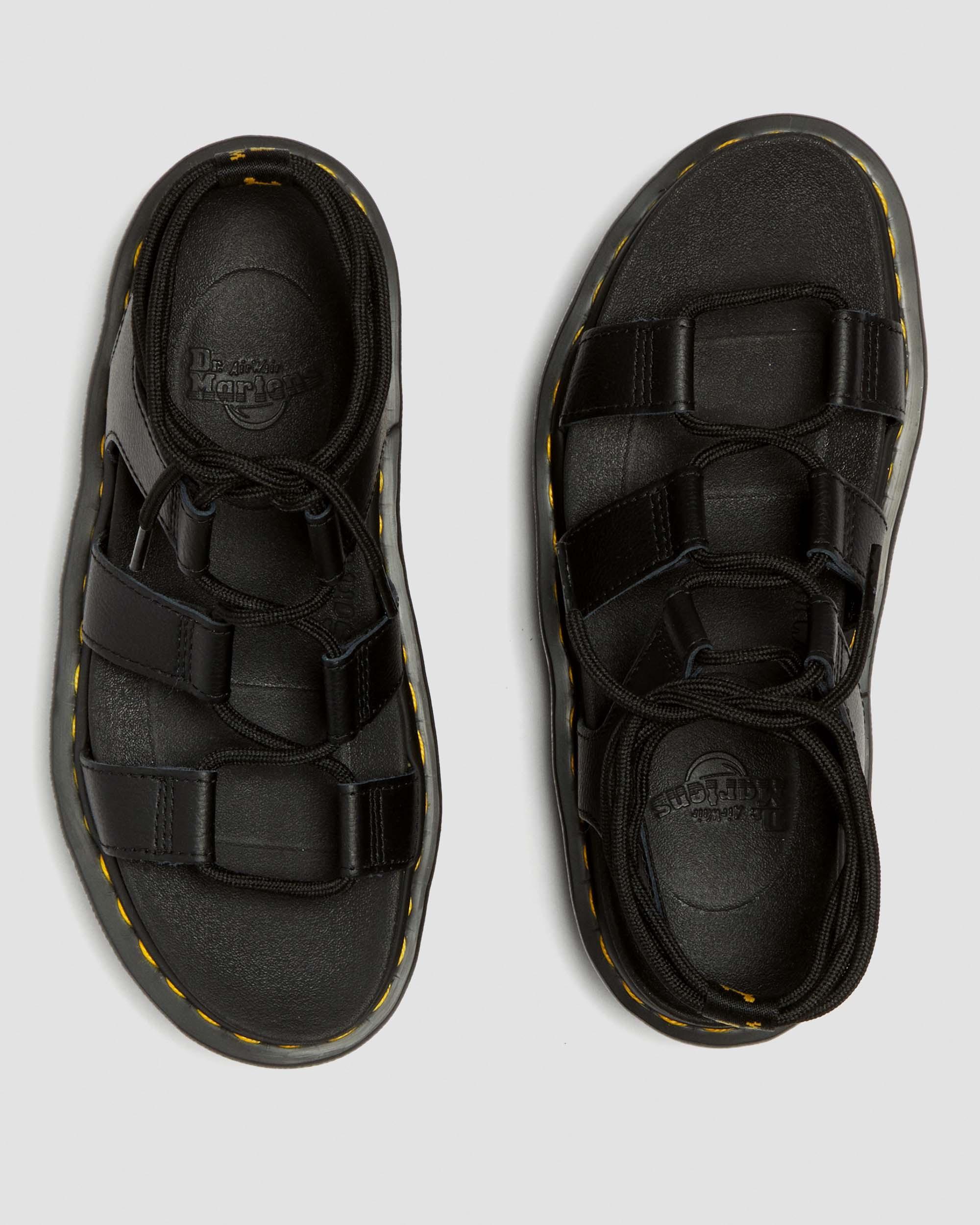 Nartilla Leder Gladiator Plateausandalen