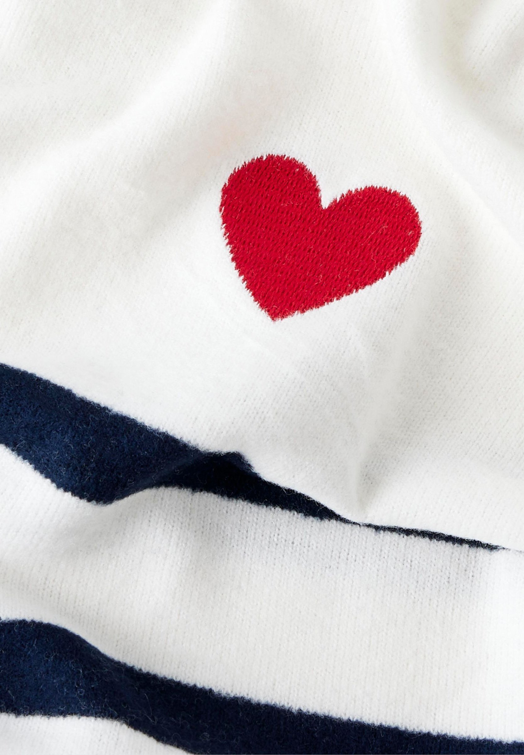 Noem het NKFLINE - Jumper - donker saffierkleurige strepen, wolkendanseres, rood hart