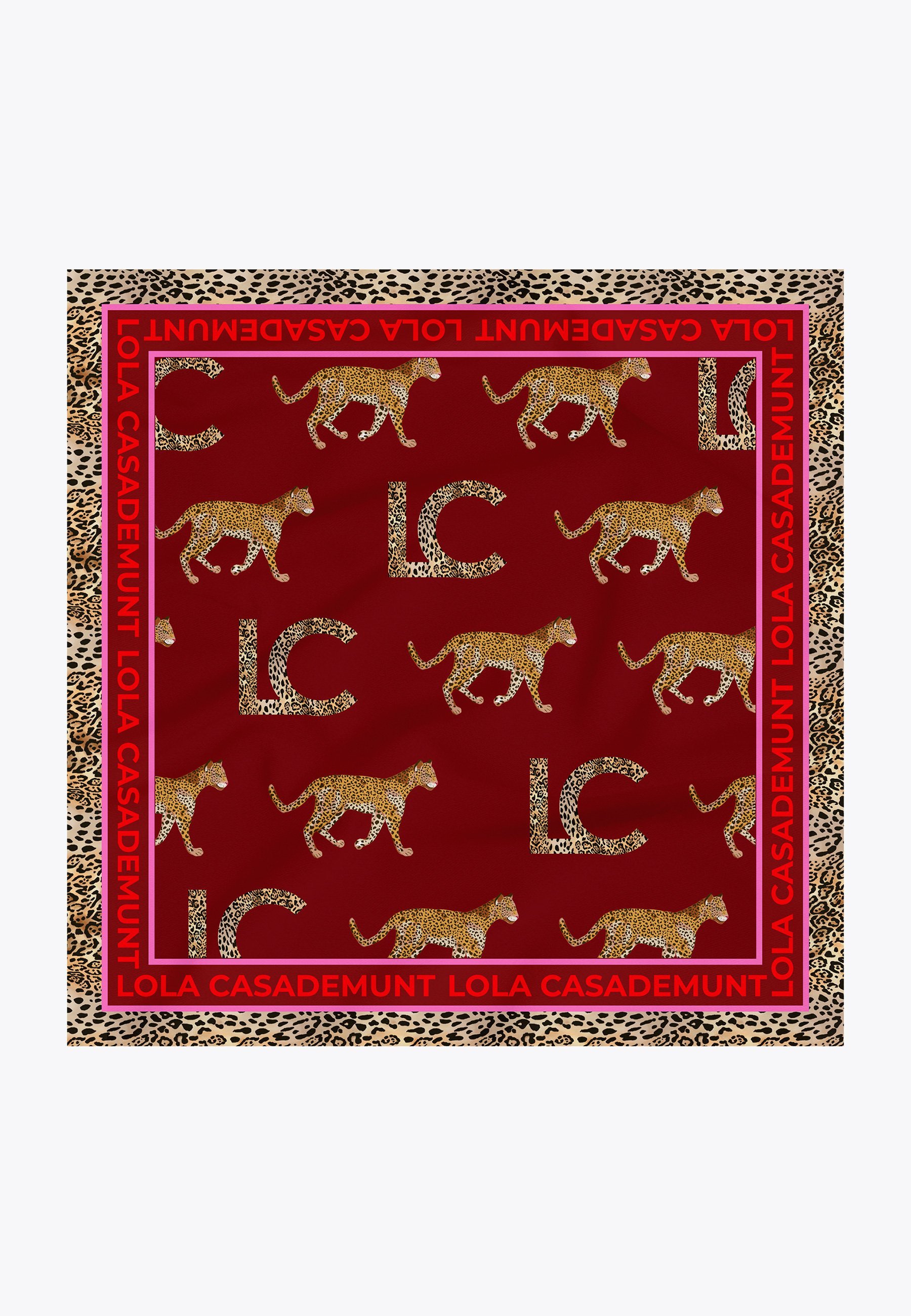 LOLA CASADEMUNT Foulard – Burgunderrot