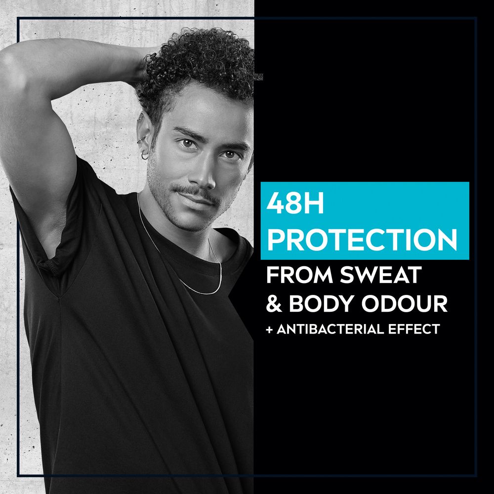 Men Black & White Invisible Active Spray Deodoranty