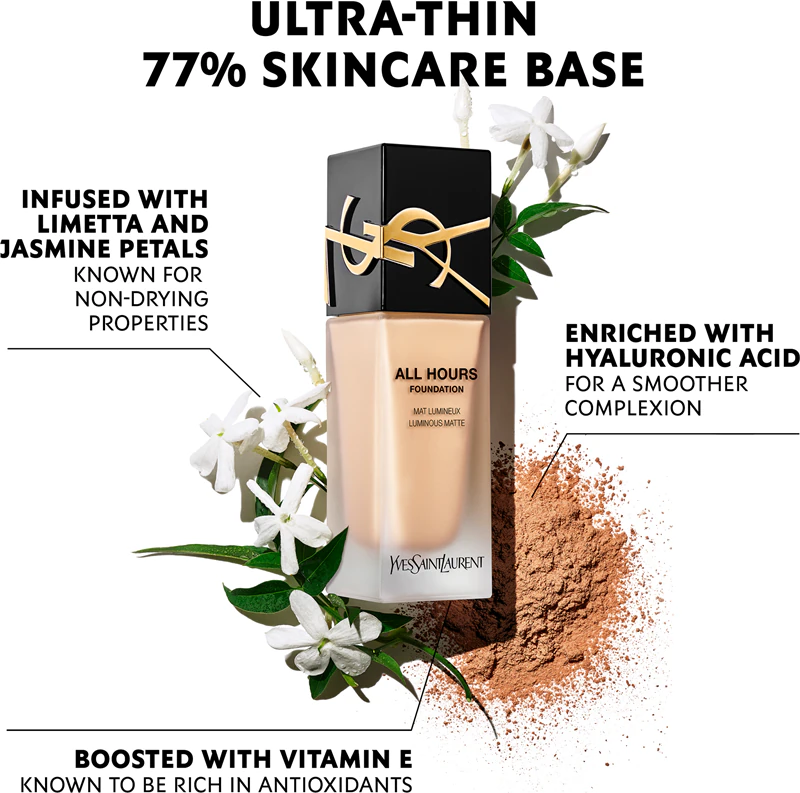 Yves Saint Laurent All Hours Foundation – Langanhaltende Foundation mit LSF 39