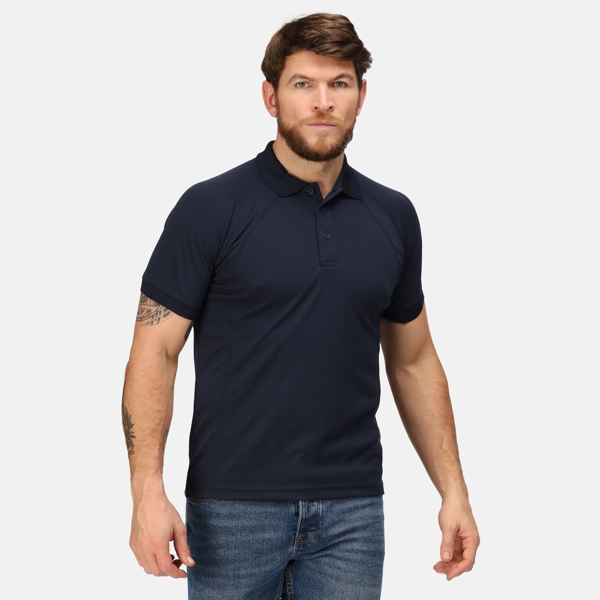  Regatta Coolweave poloshirt met korte mouwen voor heren, zomer/vakantie