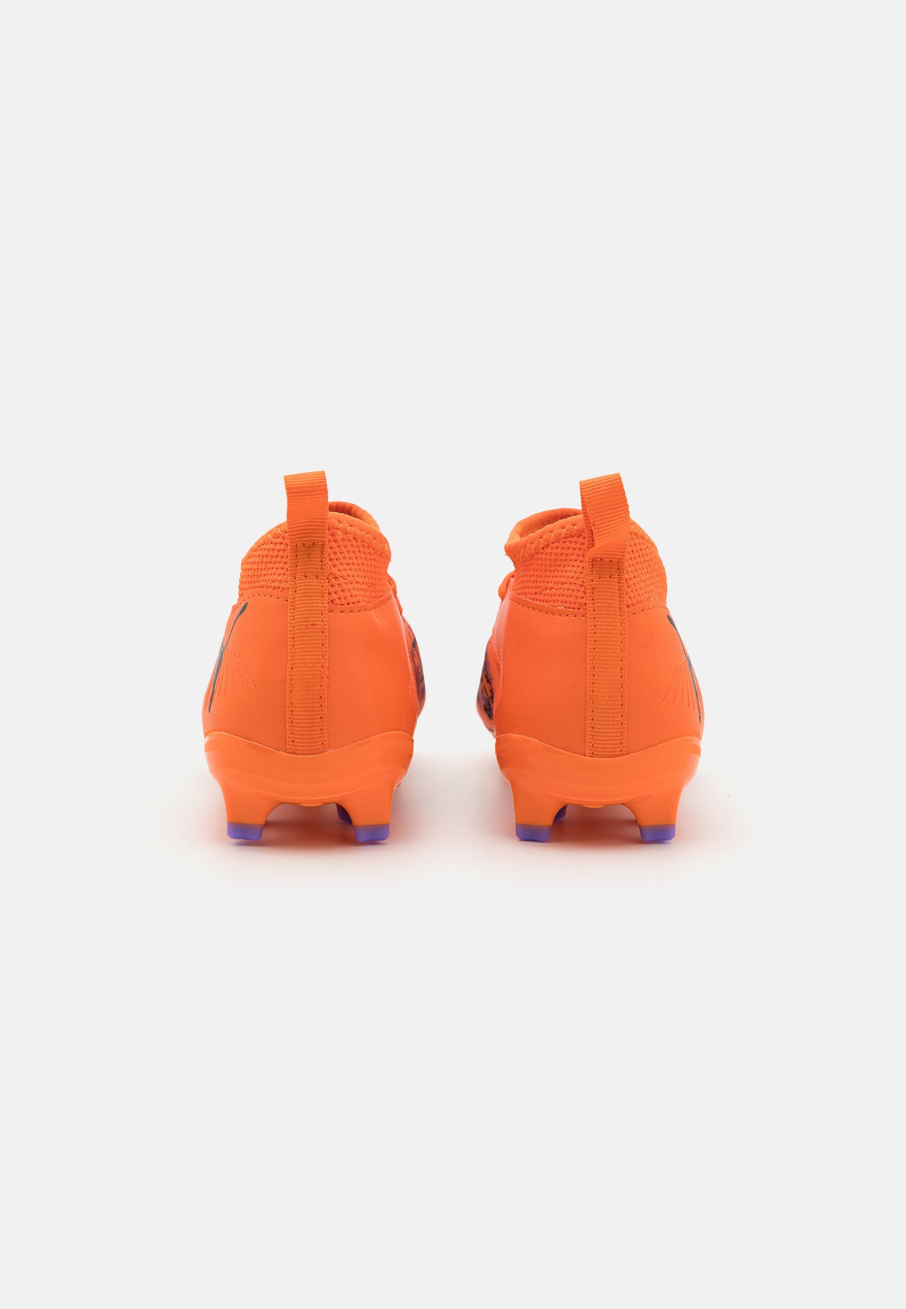Puma FUTURE 8 MATCH CREATIVITY FG/AG JR UNISEX - Buty piłkarskie na twardą murawę - pomarańczowy mak/czarny/trujący róż