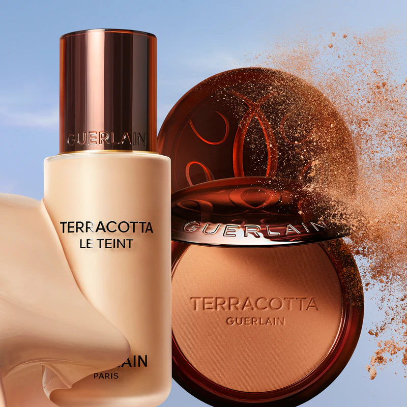Base líquida GUERLAIN Terracotta Le Teint com acabamento natural
