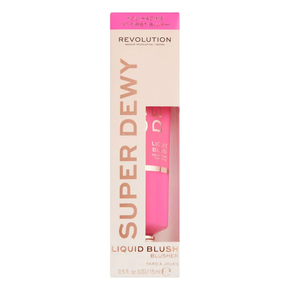 MAKEUP REVOLUTION Superdewy Liquid Blush Róż w płynie You Had Me At First Blush 15ml