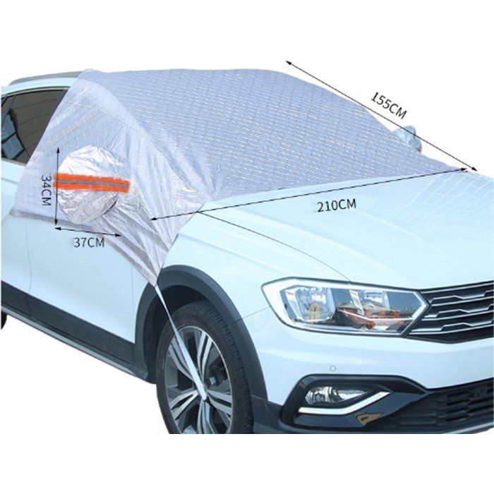 Funda resistente a las heladas - 230 x 148 cm - Parabrisas - Funda para coche - Protección para parabrisas - Película compuesta de aluminio y material no algodón