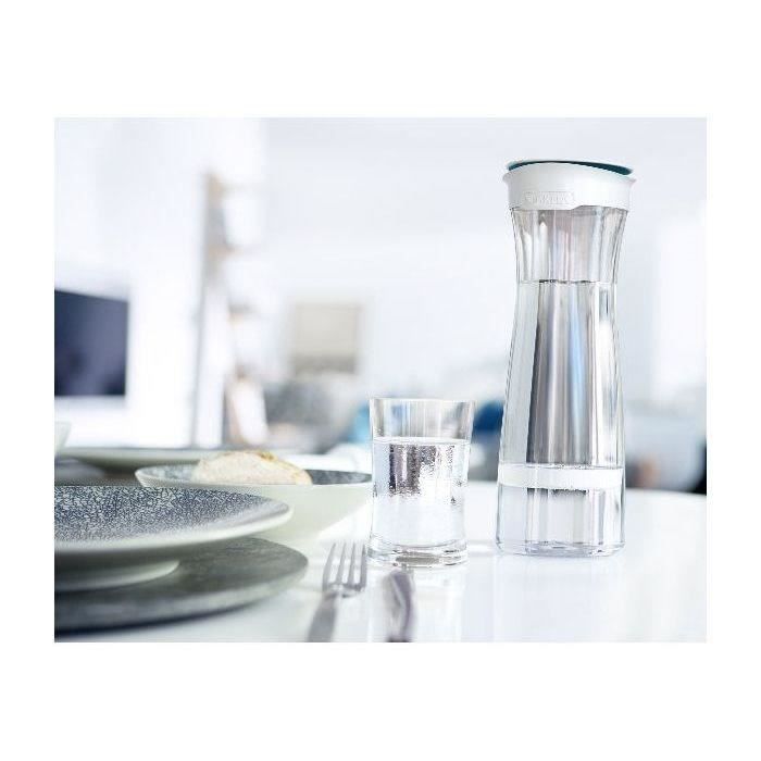 Brita Filter Bottle and Carafe, Graphite White - 1 MicroDisc Filter Included