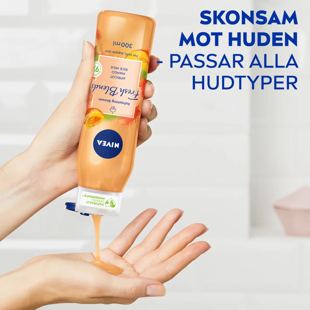Гел за туширање Fresh Blends са укусом кајсије 300 мл - NIVEA