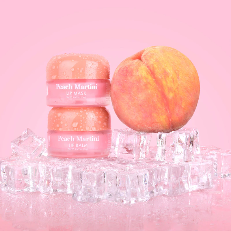 Conjunto de presente para lábios Barry M Lip Care Duo com aroma de Peach Martini