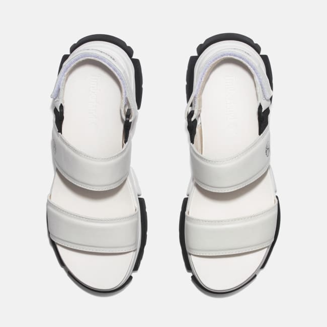 Sandalo a Doppia Fascia Adley Way da Donna in                bianco