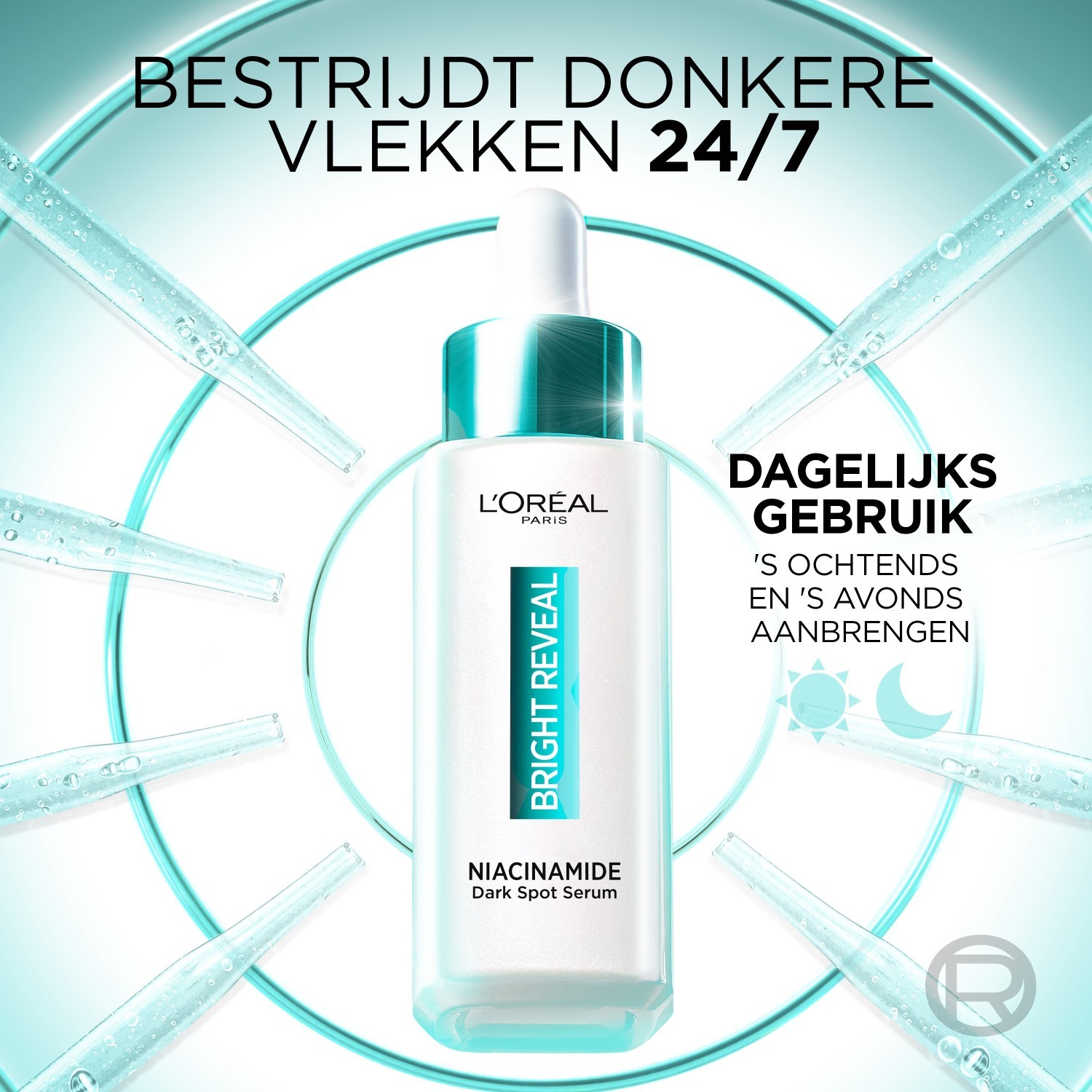 L'Oréal Paris Bright Reveal niacinamīda mitrinošais serums - 30 ml