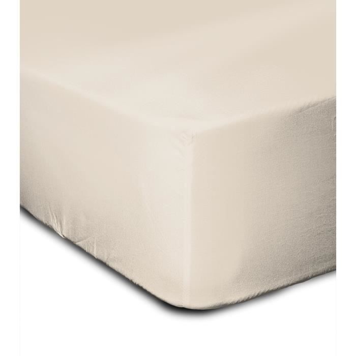 Lenzuolo con angoli elasticizzati - 100% cotone - 140 x 190 cm + tasca profonda 35 cm - LOVELY HOME