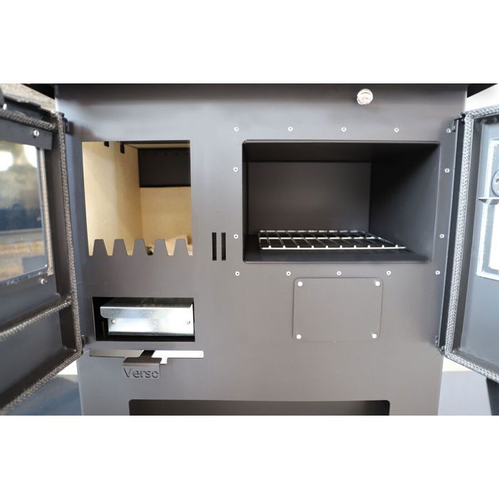 Poêle à Bois Verso CS - 7,7 kW | Plaque Supérieure en Métal et Chauffage Efficace