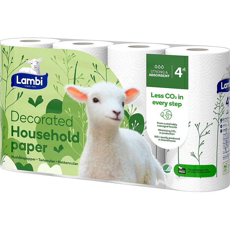 Lambi Torktumlarrulle Lambi 4-pack Dekoration