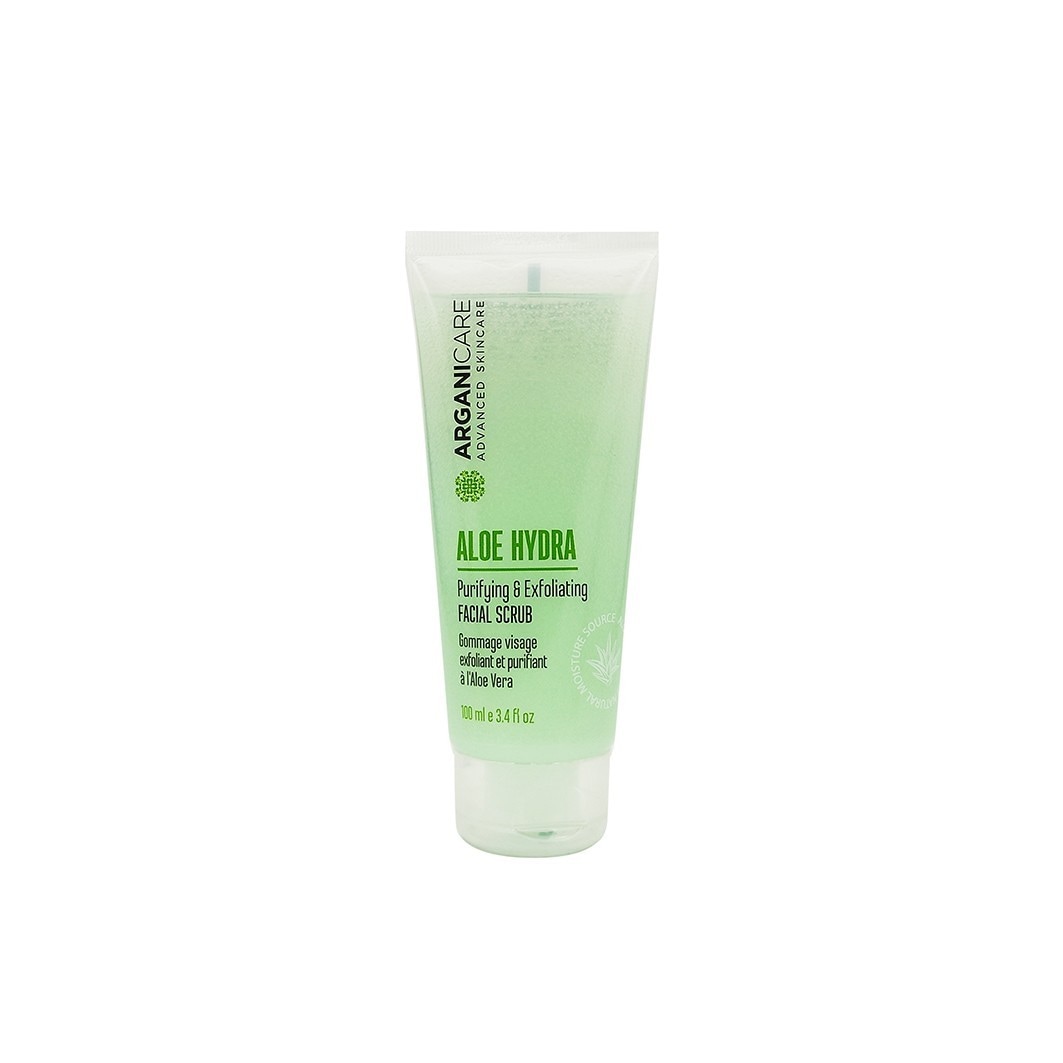 Arganicare Facial Scrub Aloe Hydra Reinigende & Exfoliërende Gezichtsscrub - 100 ml