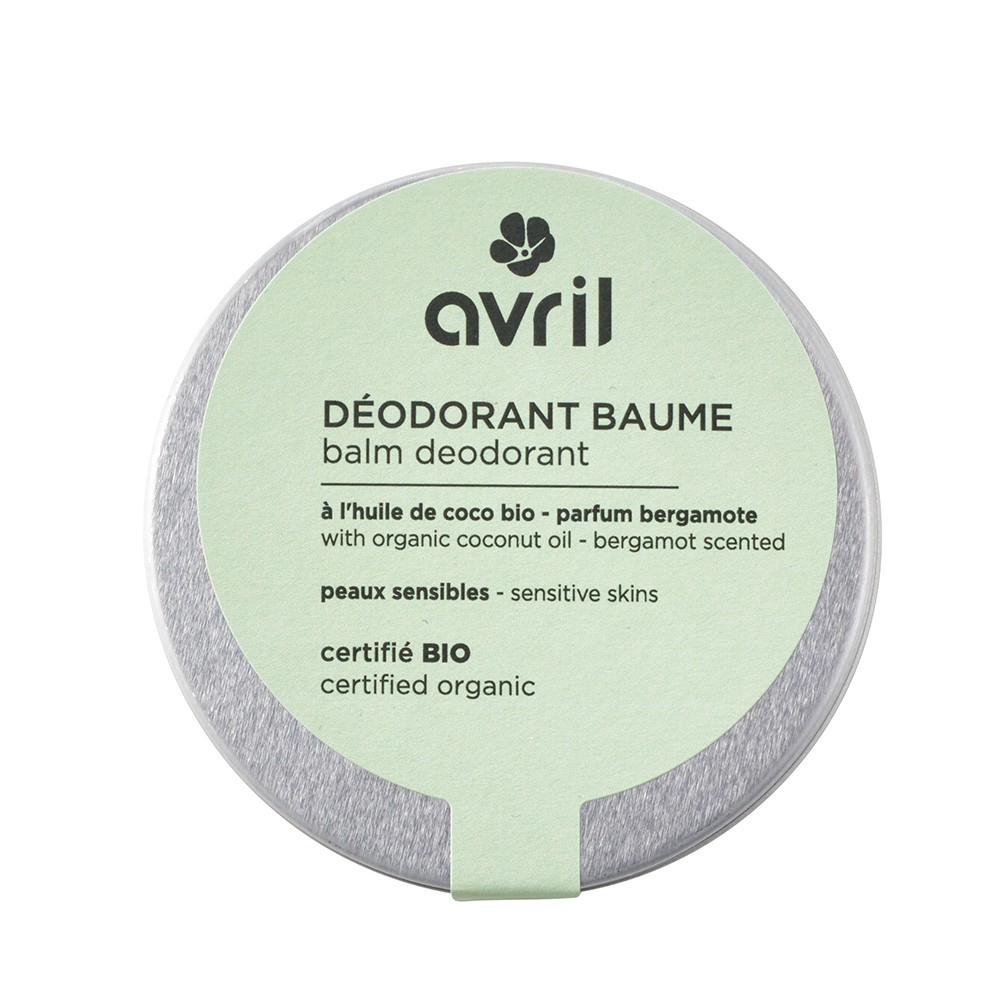 Avril Déodorant baume Peaux sensibles Parfum Bergamote