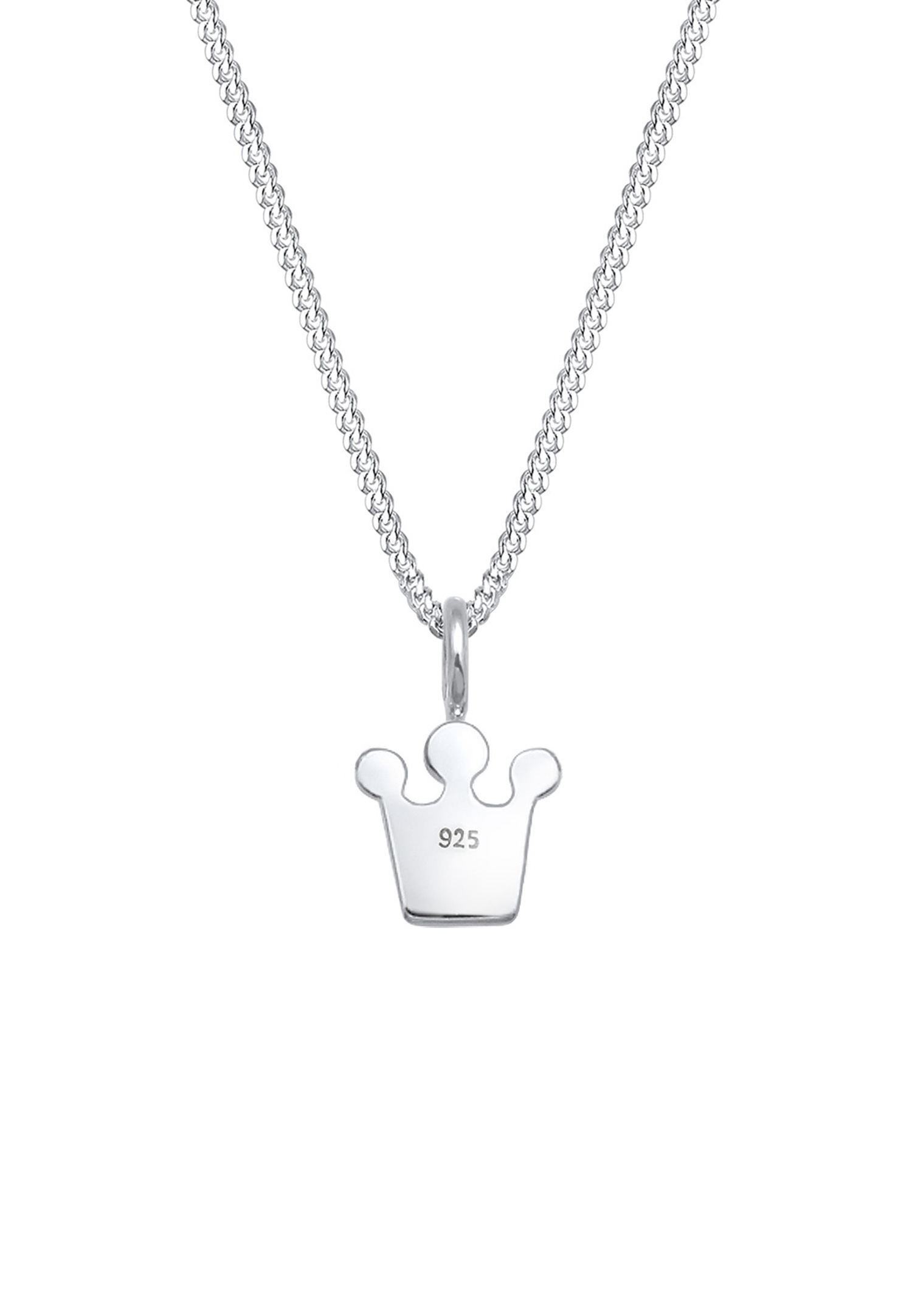 Elli Femmes Enfants Couronne de cœur avec cristaux en argent sterling 925
