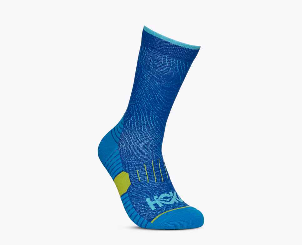 HOKA Crew hardloopsokken, 3-pack Alpine Blue / Cardamon / Ultramarine