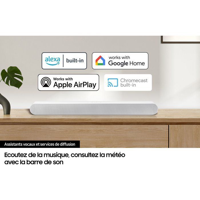 Soundbar - SAMSUNG - HW S67D/XE - Serie S - 5.0 canali - Bluetooth - Dolby Digital Plus - Bianca