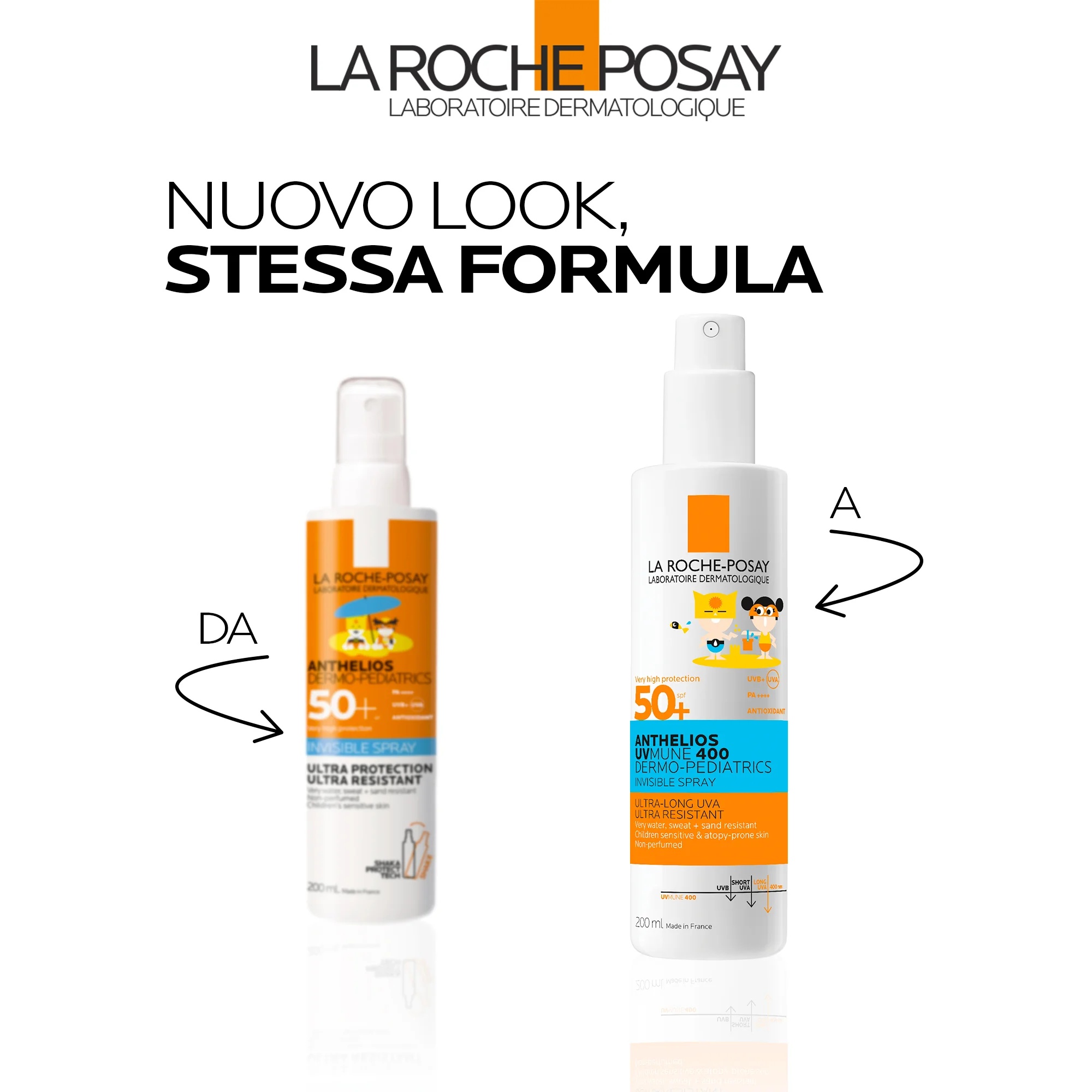 LA ROCHE POSAY La Roche Posay Anthelios Spray Uvmune Infantil FPS 50+ 200 ml Proteção solar dermopediatria