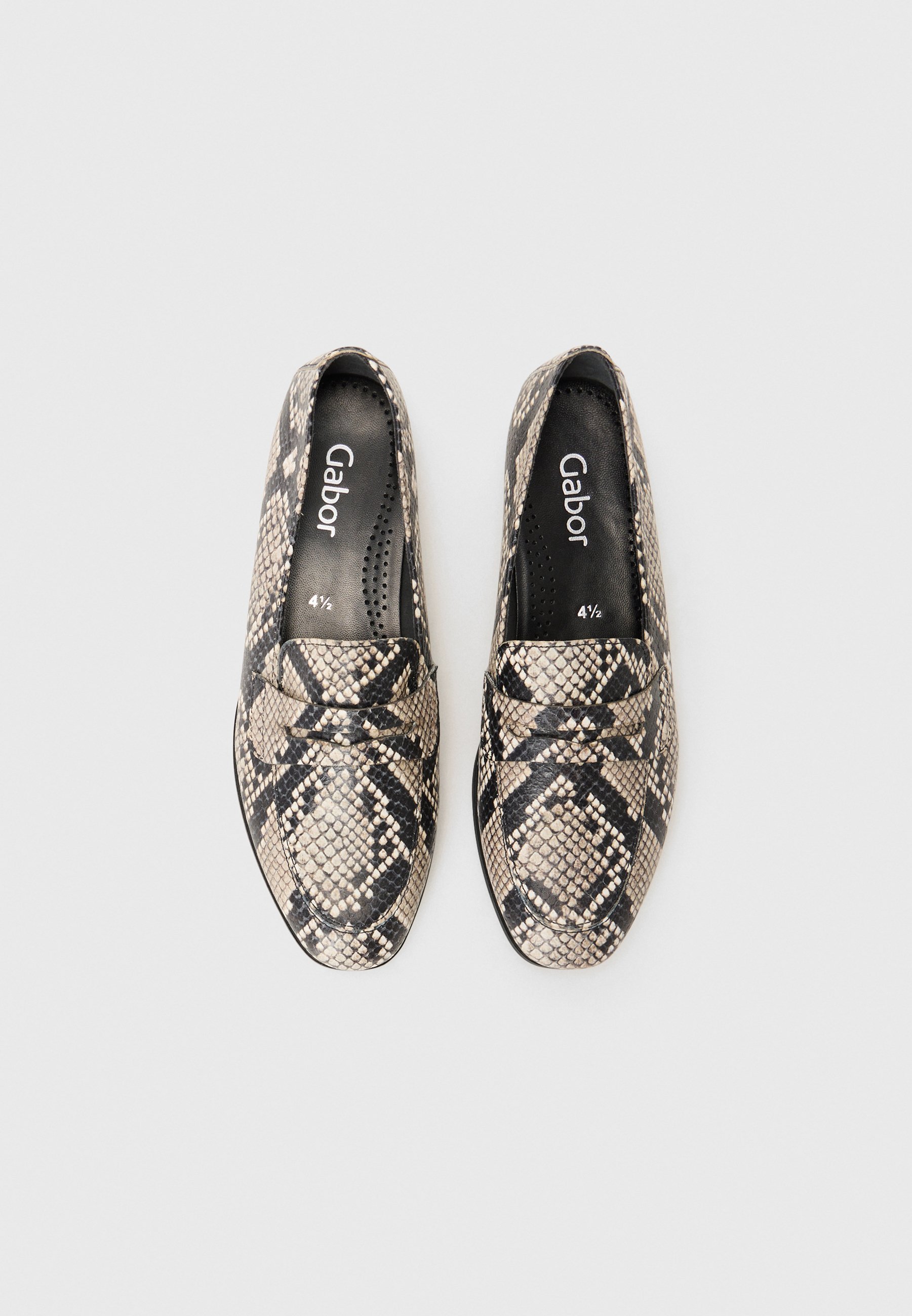 Gabor Slip-ons - naturel/schwarz