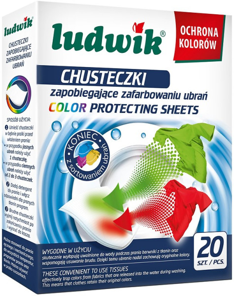 Chusteczki do prania przeciw farbowaniu Ludwik