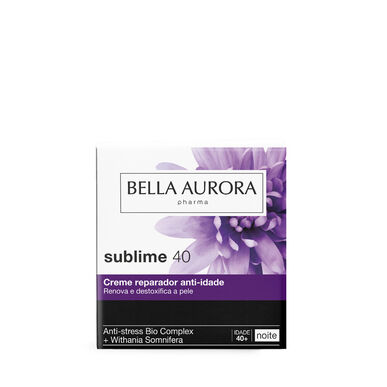 Bella Aurora Sublime 40 Night drėkinamasis ir atkuriamasis naktinis kremas 50 ml 50 ml