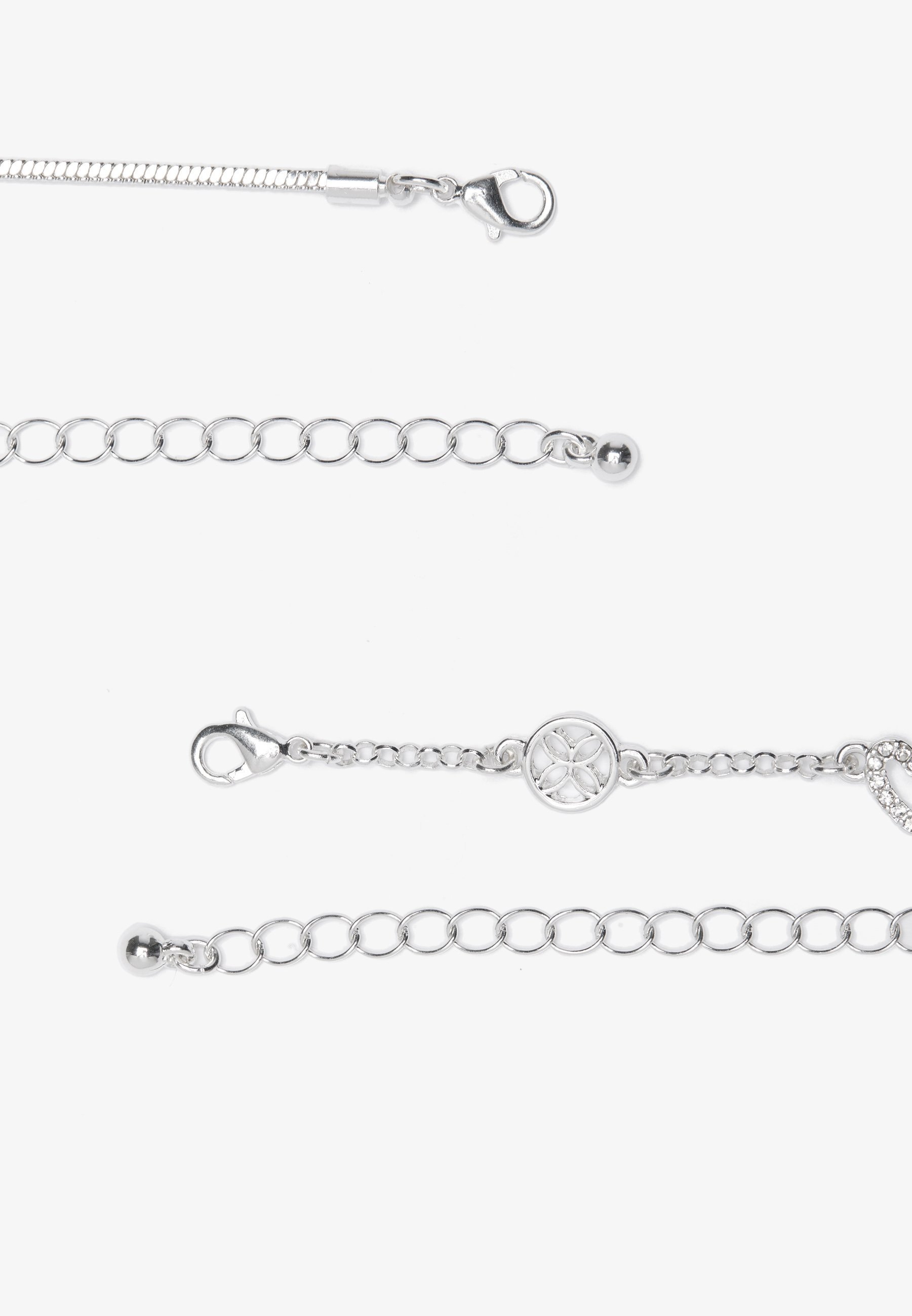 Anna Field 3-delige set - Armband - zilverkleurig