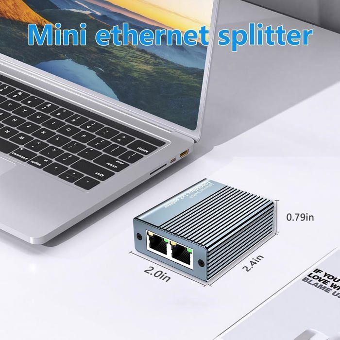 Switch Ethernet 1 À 3 1000Mbps, Switch Rj45 Multipr Rj45 Network Lan Switch Network Splitter Switch Ethernet Compatible Avec Ord