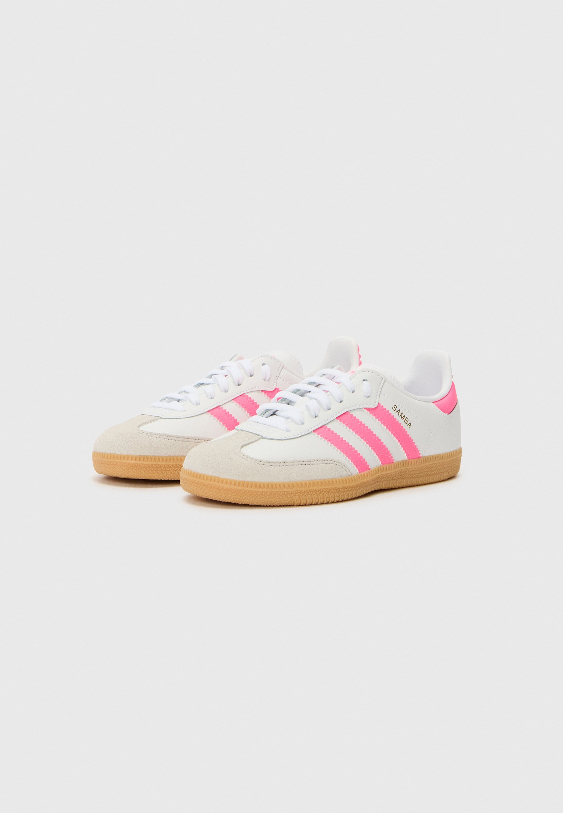 adidas Originals SAMBA UNISEX - Sneakers - cloud white/lucid pink/gum
