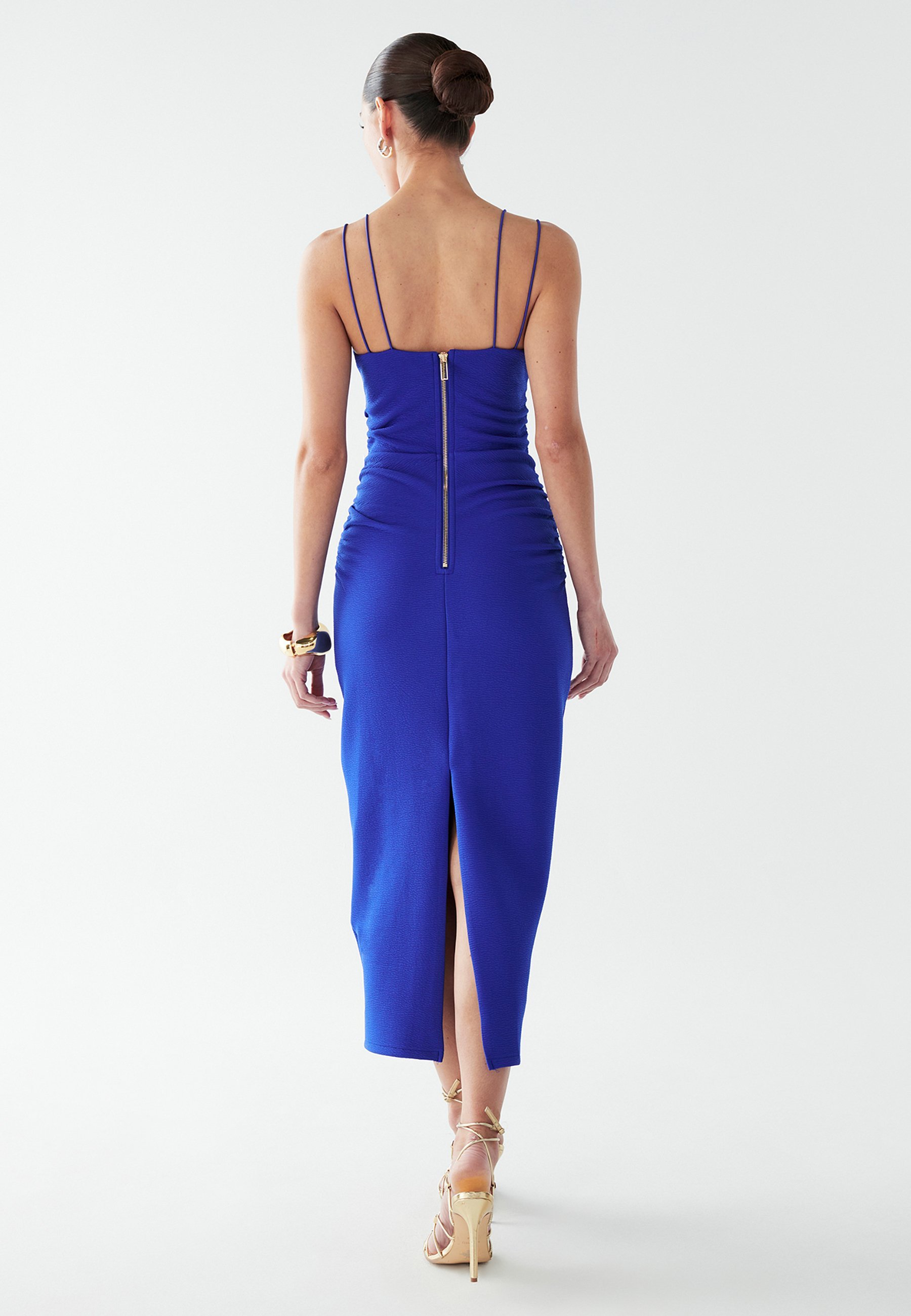 BWLDR RYETTE MIDI - Cocktailjurk / Feestjurk - blauw