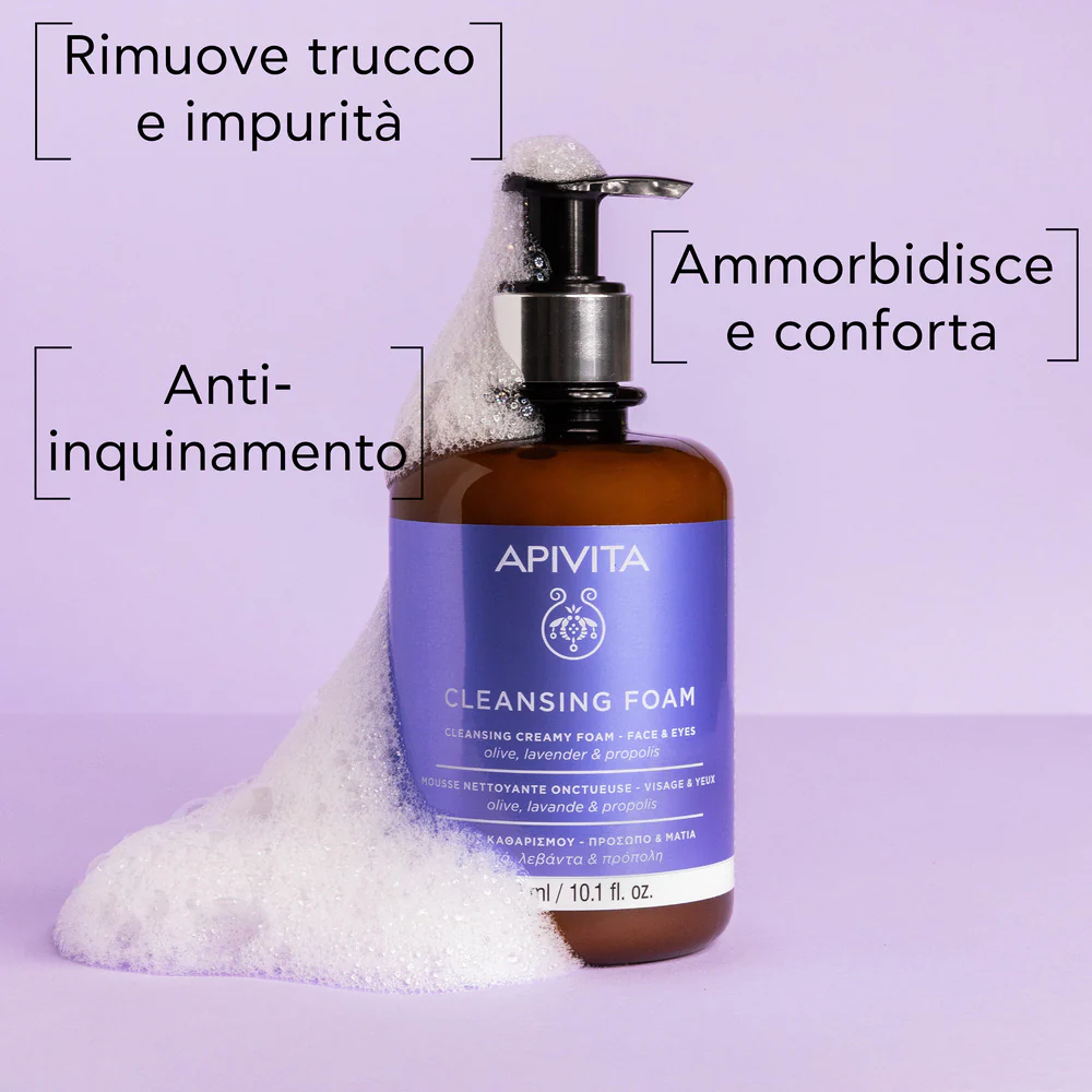 Detergenti e Struccanti Mousse Detergente cremosa - per  Viso e Occhi - Mousse detergente viso