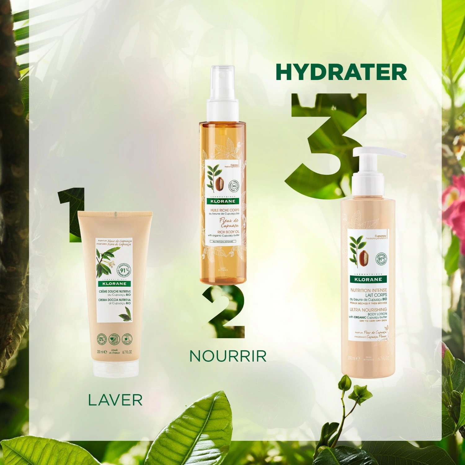 Klorane Lait Corps au beurre de Cupuaçu BIO