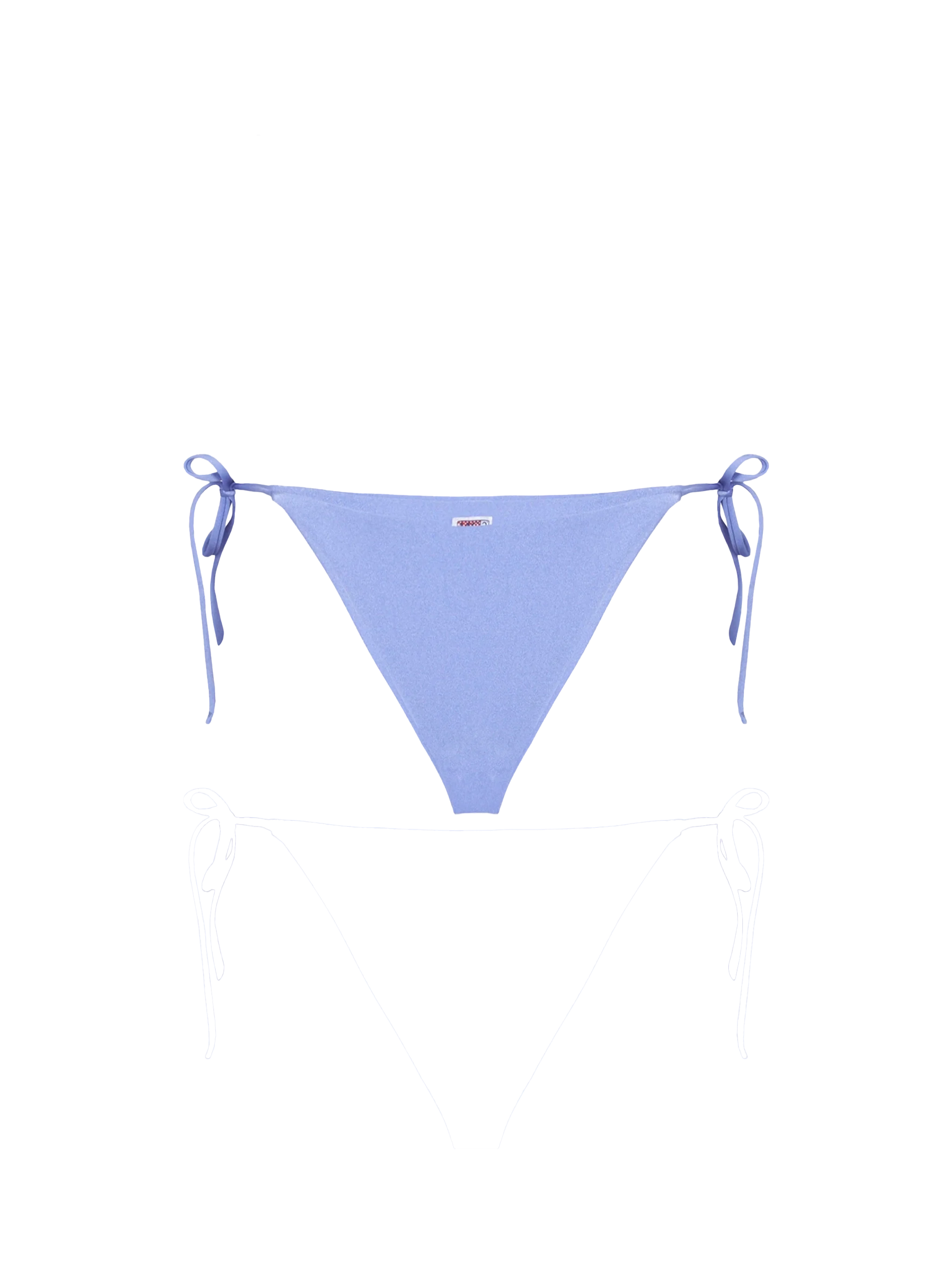 Glänzende lila Badehose