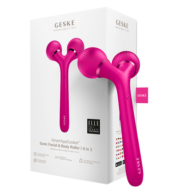 Geske Sonic -kasvo- ja vartalorulla 4 in 1, magenta, 1 kpl, 1 kpl