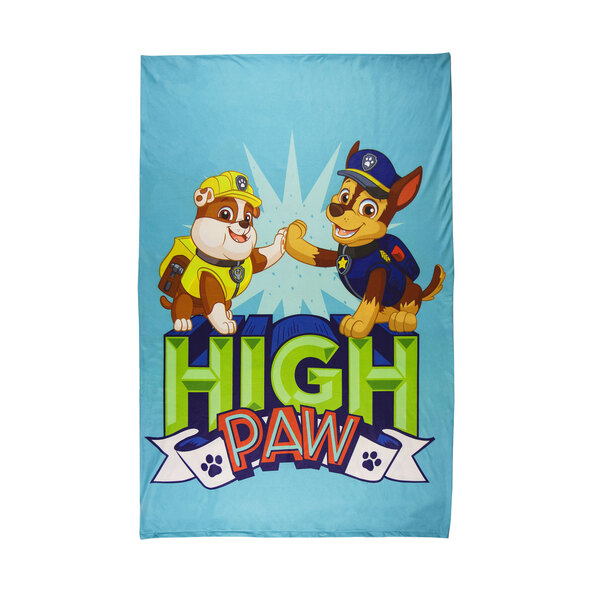 Παιδικό σεντόνι από φλις Paw Patrol, 135 x 200 εκ.