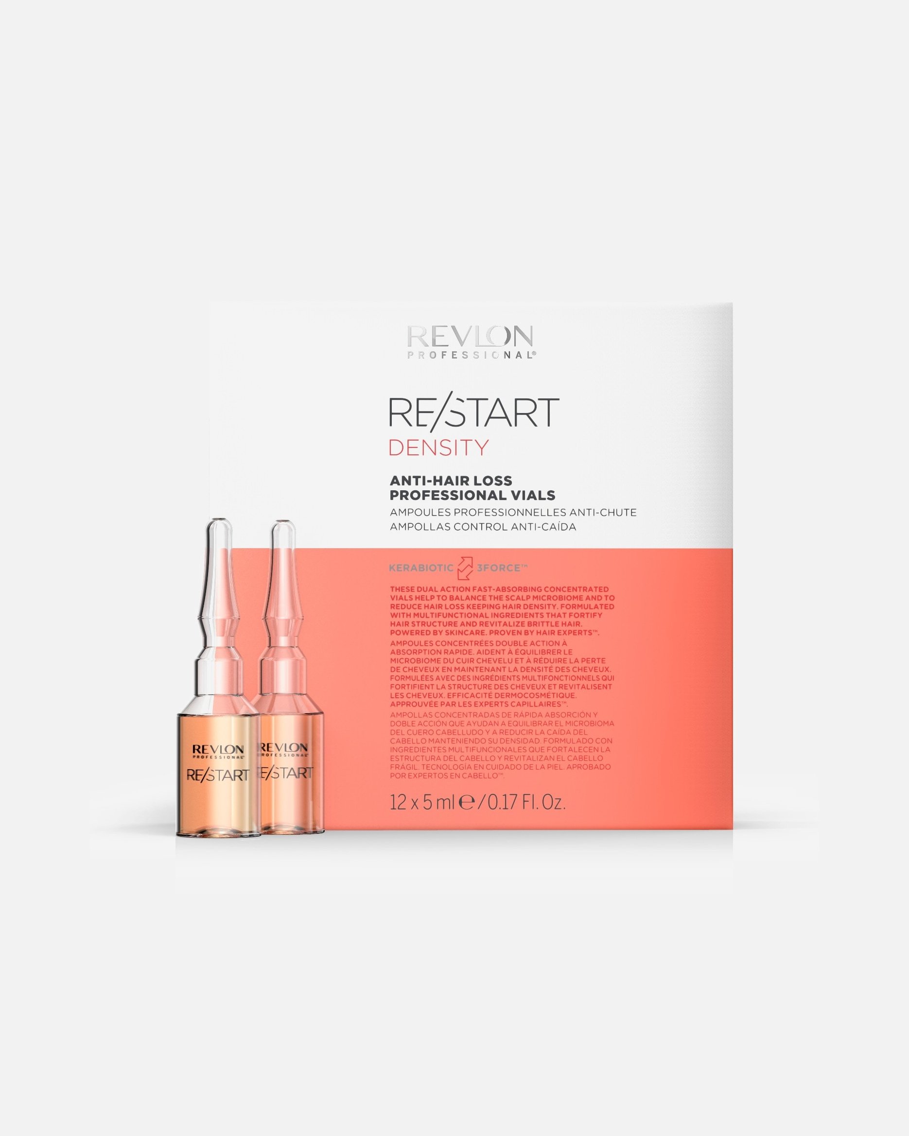Revlon Professional Hair Serum Restart DENSITY Professional ampulas pret matu izkrišanu - 100 ml