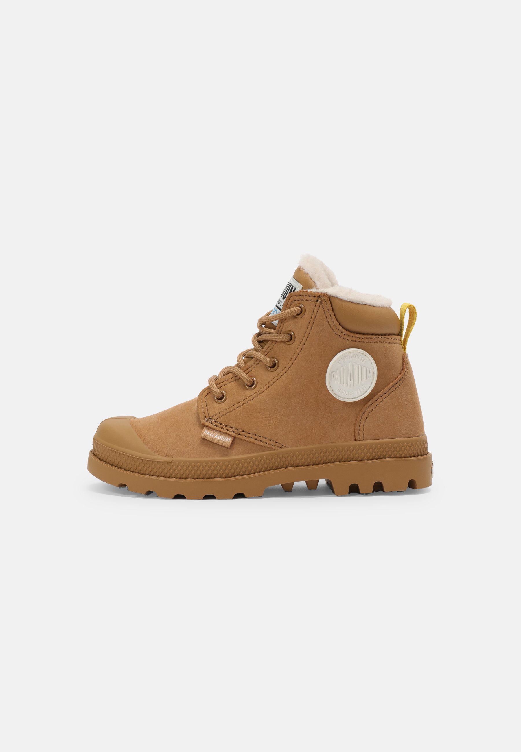 Bottes d'hiver unisexes Palladium PAMPA à revers haut, imperméables, marron foncé